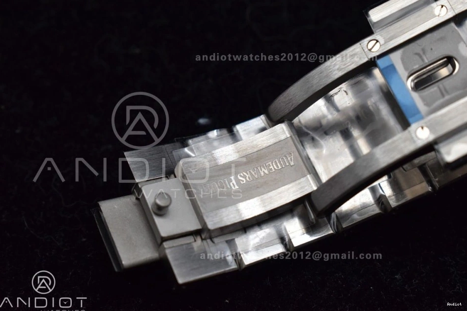 SS Textured 445 A4302 1:1 on 15500 Clone Royal Oak Blue Best Dial Edition Bracelet APSF 41mm Super SS Resilient 0719